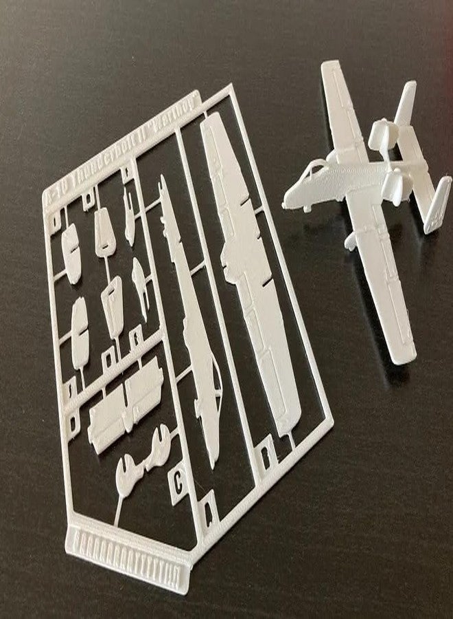 3D Craft Military Aircraft Model Kit, 1:72 Scale, A-10 Thunderbolt II Plastic Assembly Set, Grey - Image 1